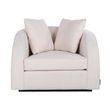 Afbeelding van Richmond Interiors Fauteuil Darwin met 2 kussens White/Gold (Alaska 906 Offwhite)