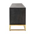Afbeelding van Richmond Interiors TV-dressoir 185 Blackbone gold 4-deuren (Goud)