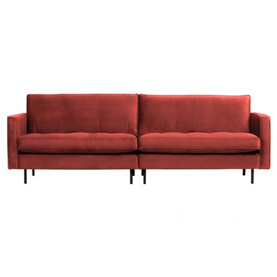 BePureHome Rodeo Classic 3-zits Bank Velvet Chestnut BePureHome Rodeo Classic 3-zits Bank Velvet Chestnut
