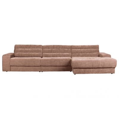 BePureHome Date Chaise Longue Rechts Vintage Fluweel Blush BePureHome Date Chaise Longue Rechts Vintage Fluweel Blush