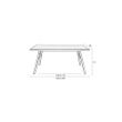 Afbeelding van Zuiver Seth Eettafel Eiken - 220 CM