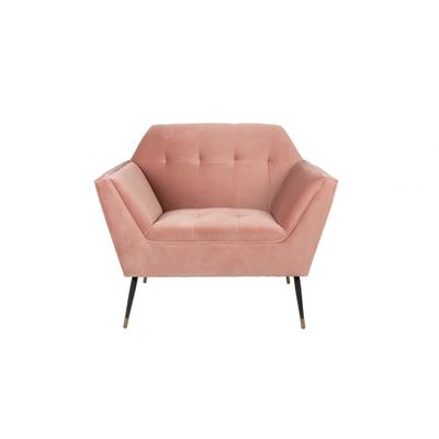 Dutchbone Kate Lounge Chair pink clay Dutchbone Kate Lounge Chair pink clay