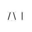 Afbeelding van Woood Set V 2 - Tablo Outdoor A-poot Metaal