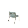 Afbeelding van White Label Living Lounge Chair Jolien Gold/Light Green