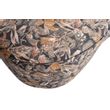 Afbeelding van BePureHome Macaroni Bankje Fluweel Bouquet Zwart - 110 CM