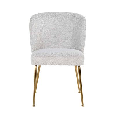 Richmond Interiors Stoel Cannon White Bouclé / Brushed gold (Copenhagen 900 Bouclé White) Richmond Interiors Stoel Cannon White Bouclé / Brushed gold (Copenhagen 900 Bouclé White)