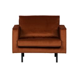 BePureHome Rodeo Fauteuil Velvet Roest