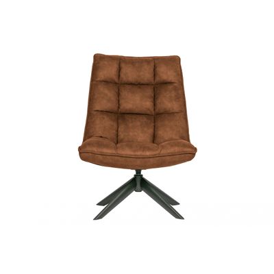 Woood Jouke Draaifauteuil Cognac Woood Jouke Draaifauteuil Cognac