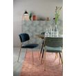 Afbeelding van White Label Living Chair Jolien Gold/Dark Blue