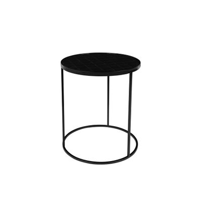 Zuiver Glazed Bijzettafel Zwart Zuiver Glazed Bijzettafel Zwart