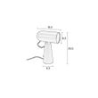 Afbeelding van White Label Living Desk Lamp Vesper White