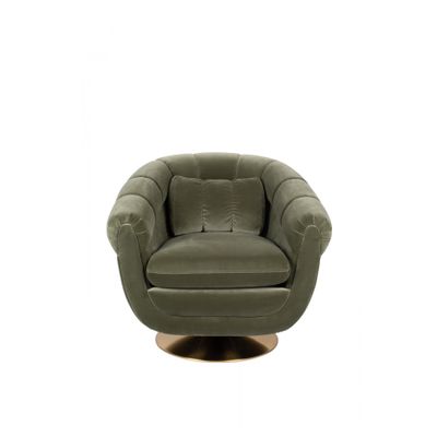 Dutchbone Member Lounge Chair Olijfgroen Dutchbone Member Lounge Chair Olijfgroen