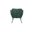 Afbeelding van White Label Living Lounge Chair Bon Velvet Green