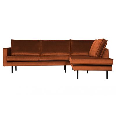 BePureHome Rodeo Hoekbank Rechts Roest BePureHome Rodeo Hoekbank Rechts Roest