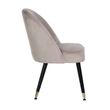 Afbeelding van Richmond Interiors Stoel Julius Khaki Velvet, Gold footcap (Quartz Khaki 903)