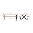 Afbeelding van Woood Tablo Outdoor Picknicktafel Naturel - 210 CM