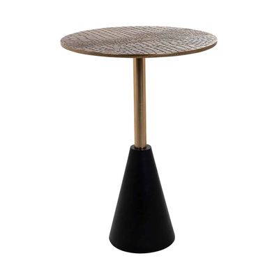 Richmond Interiors Bijzettafel Cobra 40Ø (Zwart/goud) Richmond Interiors Bijzettafel Cobra 40Ø (Zwart/goud)