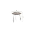 Afbeelding van Dutchbone Pepper Zwart Bijzettafel - 40cm