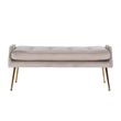 Afbeelding van Richmond Interiors Bank Rebel Khaki Velvet / gold (Quartz Khaki 903)