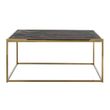 Afbeelding van Richmond Interiors Salontafel Blackbone gold 90x90 (Goud)
