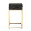 Afbeelding van Richmond Interiors Nachtkastje Blackbone gold 1-lade (Goud)