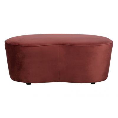 BePureHome Macaroni Bankje Fluweel Chestnut - 110 CM BePureHome Macaroni Bankje Fluweel Chestnut - 110 CM