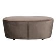 Afbeelding van BePureHome Macaroni Bankje Fluweel Nougat - 110 CM