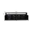 Afbeelding van Richmond Interiors Dressoir Oakura 4-deuren (Zwart)