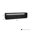 Afbeelding van Richmond Interiors TV dressoir Oakura 3-laden (Zwart)