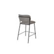 Afbeelding van White Label Living Counter Stool Jolien Black/Grey