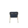 Afbeelding van White Label Living Lounge Chair Jolien Gold/Dark Blue