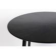 Afbeelding van White Label Living Table Fabio 120' Black