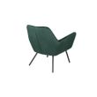 Afbeelding van White Label Living Lounge Chair Bon Velvet Green