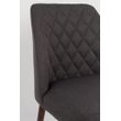 Afbeelding van White Label Living Chair Conway Dark Grey