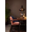 Afbeelding van Dutchbone Stitched Armstoel Velvet Roze