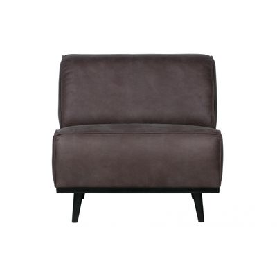 BePureHome Statement Fauteuil Eco Leder Grijs BePureHome Statement Fauteuil Eco Leder Grijs
