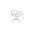 Afbeelding van Zuiver Nikki Lounge Chair Bruin