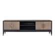 Afbeelding van Richmond Interiors TV-dressoir Bloomingville 4-deuren shagreen (Goud)
