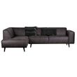 Afbeelding van BePureHome Statement Hoekbank Links Eco Leer Grijs