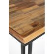 Afbeelding van White Label Living Bar Table Maze Square Natural