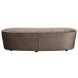 Afbeelding van BePureHome Macaroni Bankje Fluweel Nougat - 165 CM