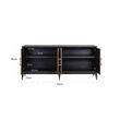 Afbeelding van Richmond Interiors Dressoir Bloomingville 4-deuren shagreen (Goud)