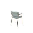 Afbeelding van White Label Living Armchair Jolien Gold/Light Green