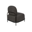 Afbeelding van White Label Living Lounge Chair Polly Grey
