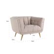 Afbeelding van Richmond Interiors Fauteuil Huxley Khaki velvet / Brushed gold (Quartz Khaki 903)