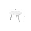 Afbeelding van Zuiver White Stone Side Table L