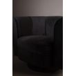 Afbeelding van Dutchbone Flower Lounge Chair Zwart