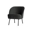 Afbeelding van BePureHome Vogue Fauteuil Fluweel Zwart