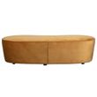 Afbeelding van BePureHome Macaroni Bankje Fluweel Mosterd - 165 CM