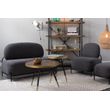 Afbeelding van White Label Living Lounge Chair Polly Grey